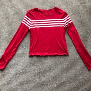 Long sleeve cropped top